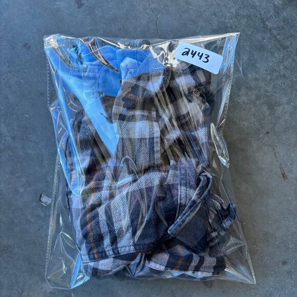 Jachs Heavy Flannel Shirt Men's XL Gray Button Up Long Sleeve Plaid Work Shirt - Picture 13 of 13